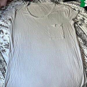 Stars Above Grey Striped Sleepshirt Size S